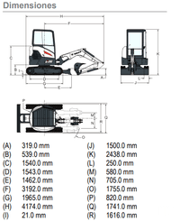 Mini excavator Bobcat E26 - 3